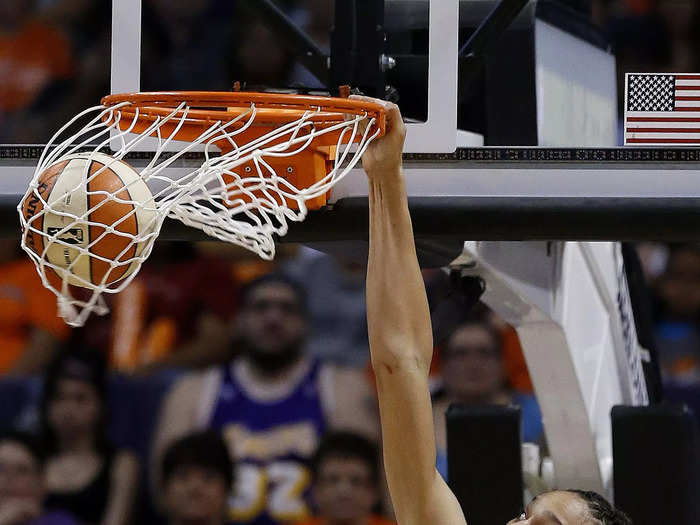 Griner found success early in her WNBA career, earning a WNBA All-Star bid as a rookie and leading the league with 3.0 blocks per game.