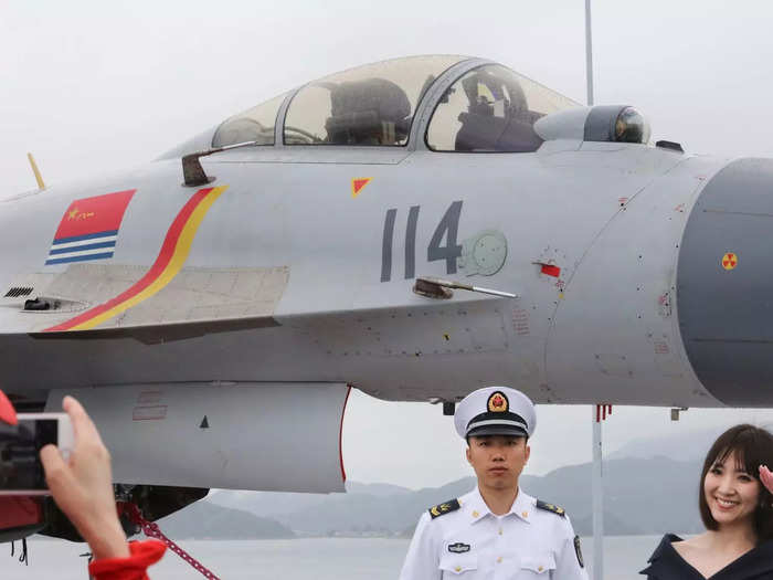 The J-15 "would likely get slaughtered" if it went head to head with even fourth-generation aircraft like the F/A-18, experts previously told Insider, noting weaknesses in Chinese carrier designs.