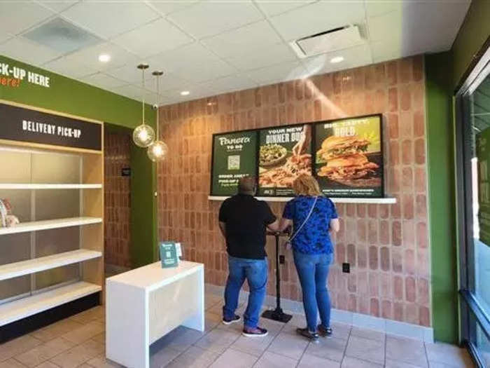 These changes to the classic Panera design make about half the size of a typical store, making it economical in areas with more expensive real estate.