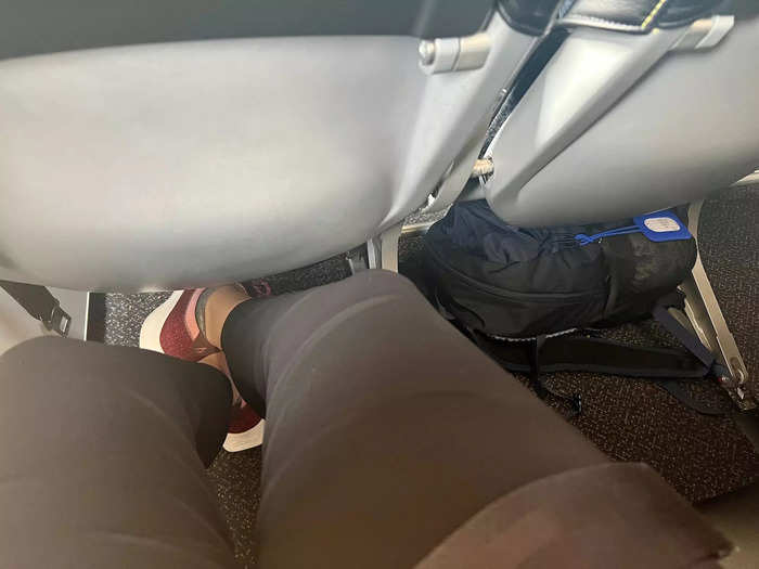 After getting settled, I waited for the rest of the plane to board. I even lucked out with the middle seat being left open, so I had plenty of space to spread out without disturbing my aisle-seat neighbor.