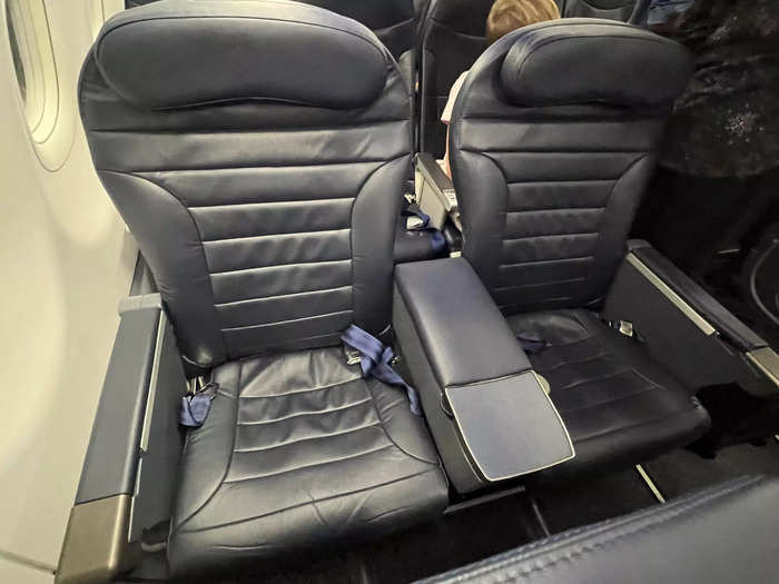 I had the option to purchase a seat during and after check-in, which ranged from $8 to $83 depending on legroom and location, with the Big Front Seat being the most expensive.