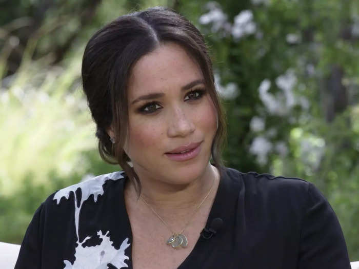 When asked about "The Crown" in her 2021 interview with Oprah Winfrey, Meghan Markle said she and Harry had seen "some of" the show.