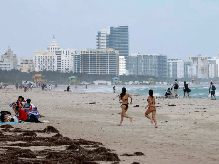 Hurricane warnings are in effect in Palm Beach County up through Volusia County in Florida