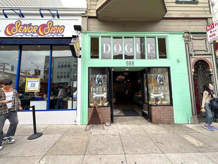 Dogue (rhymes with "vogue") is a new storefront, cafe, and pastry shop for dogs and their owners in San Francisco