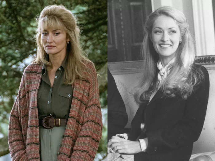 Natascha McElhone plays Penny Knatchbull, the wife of Prince Philip