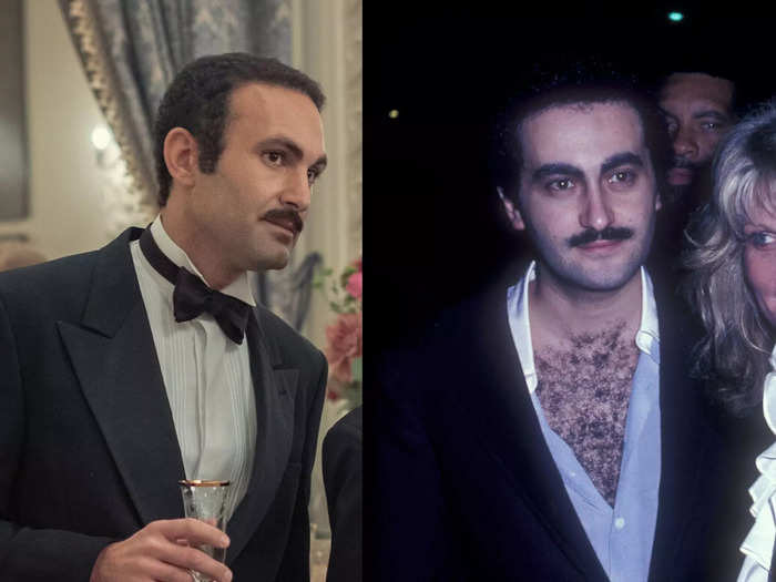 Khalid Abdalla appears as Dodi Fayed, Diana