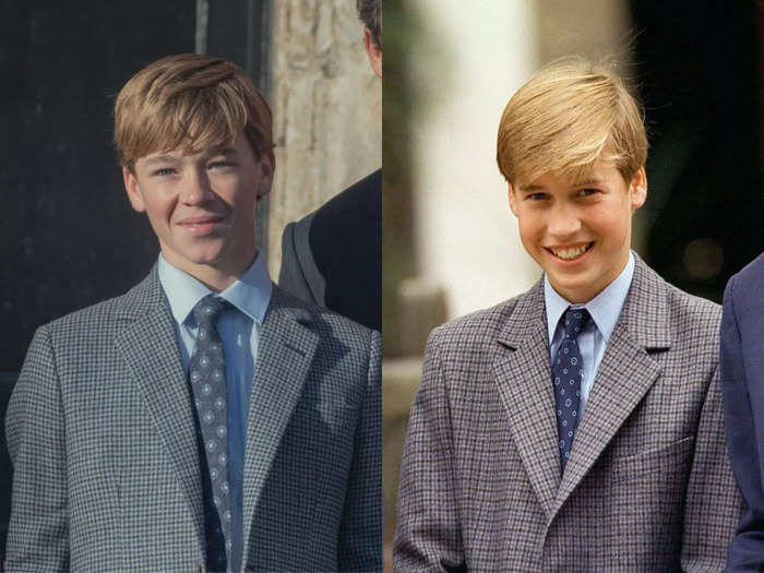 Senan West plays a young Prince William, Charles and Diana