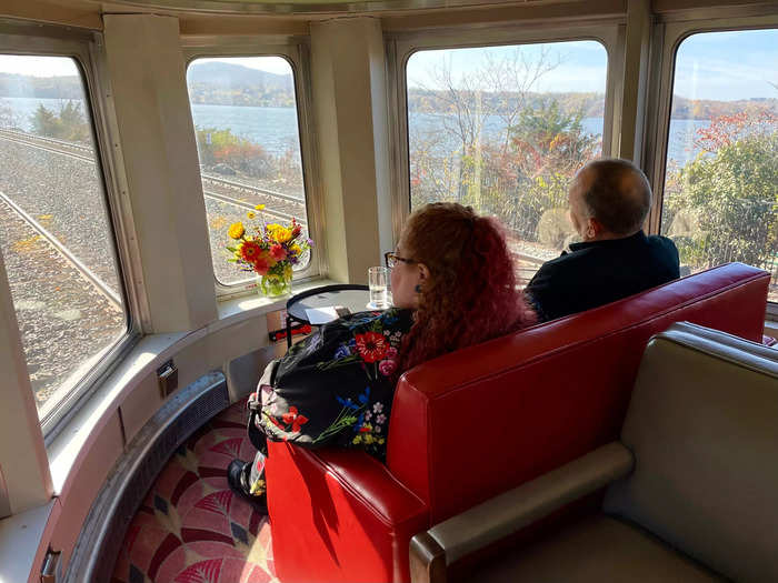 The rear of the train car had some of the best views of both sides of the tracks.