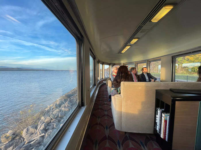 Since the original 20th Century Limited train also traveled along the Hudson River, the observation car