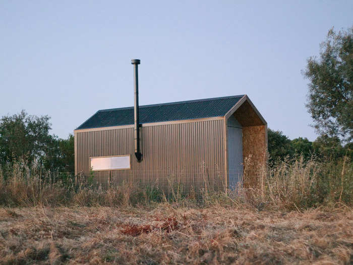 When they wrapped up the van conversion, they realized how much they enjoyed working with their hands, and decided to bring that same ethos to a new project: building a tiny cabin.