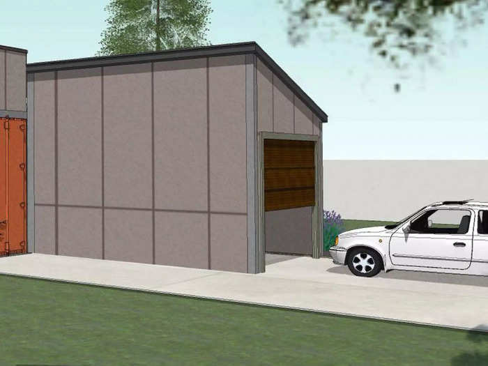 The team will be using 40-foot-long by eight-foot-wide containers to build these three to four bedroom homes.