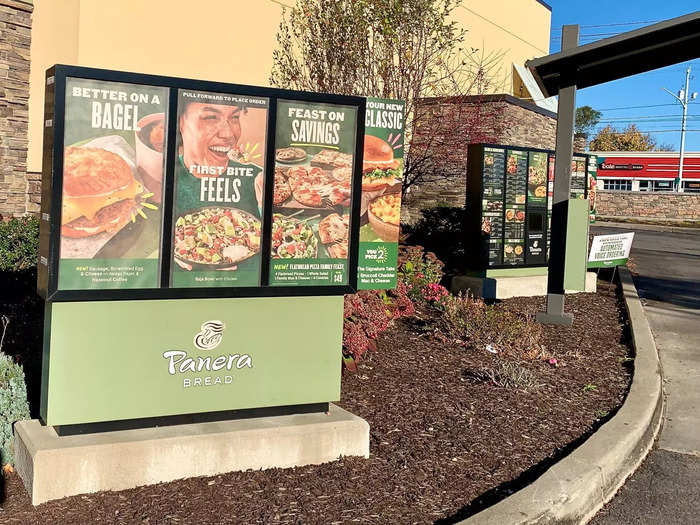 The location I visited looked like a typical fast food drive-thru, with one lane and a menu board.