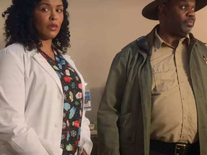 The sheriff and medical staff encourage Sierra to leave with a complete stranger.