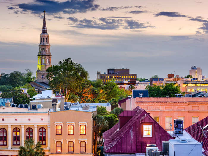 For cobblestoned streets and architecture reminiscent of London, visit Charleston, South Carolina.