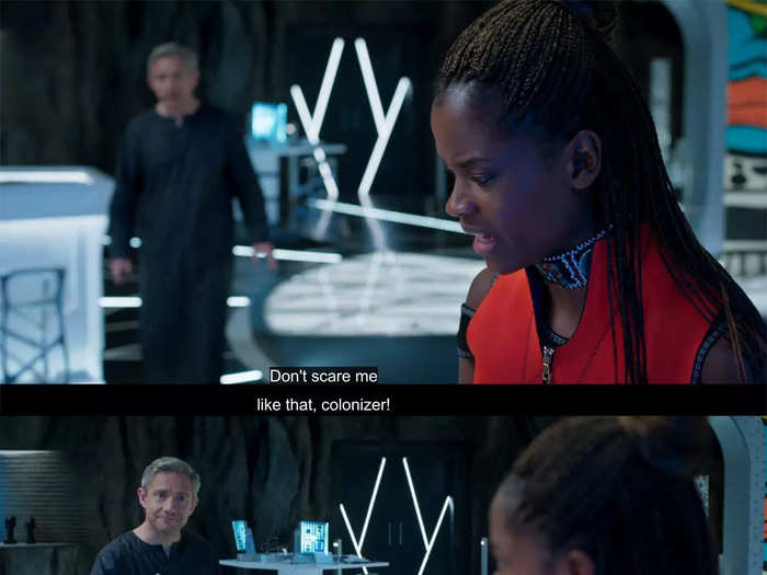 Shuri asks Okoye when they