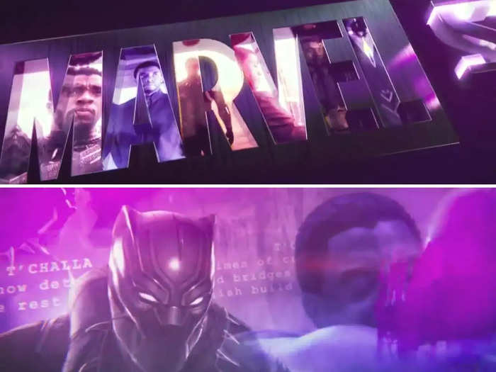 The film uses the Chadwick Boseman Marvel logo sequence that was created after his death.