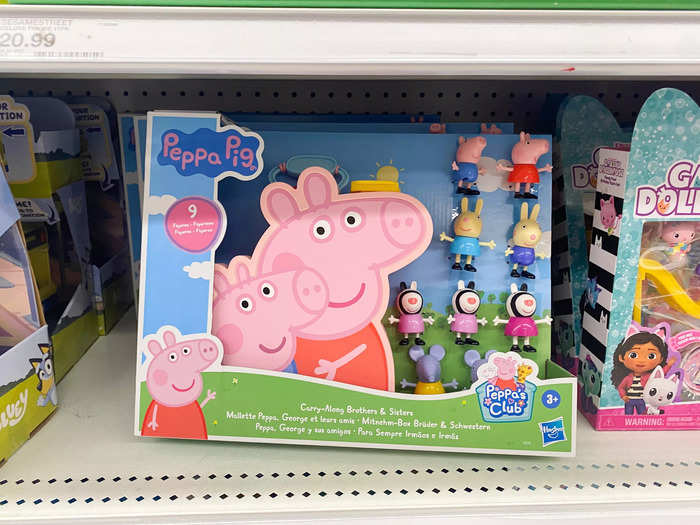 Target also had some Peppa Pig toys for young fans of the popular kids