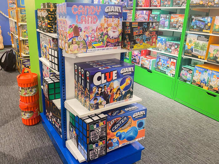 There were also some classic board games for sale, such as Candy Land and Clue.