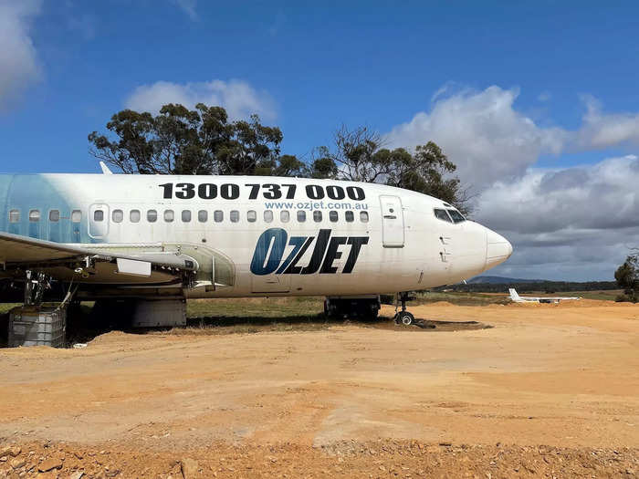 The 737-200 being converted is an old jet from defunct Australian carrier OzJet, which ceased operations in 2009.