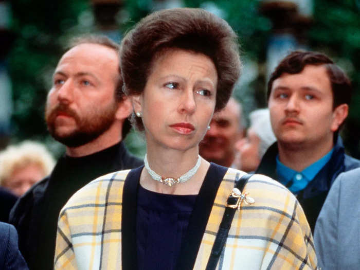 Princess Anne kicked off 1990 with a royal tour of Russia, where she was spotted in a chic checkered coat and black gloves.