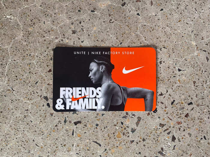 An employee by the register was handing out friends and family discount cards to people who live in Harlem, which could be used to get 30 percent off on a purchase between November 10th and 15th.