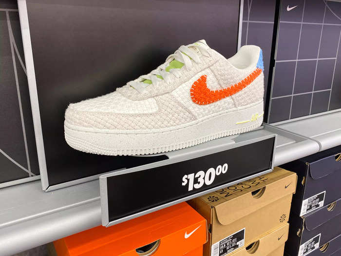 However, there were some newly released shoes for sale, like the Nike Air Force 1 