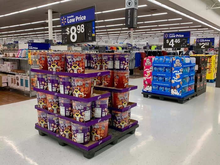 Walmart definitely feels like a grocery store first, designed with food shoppers in mind.