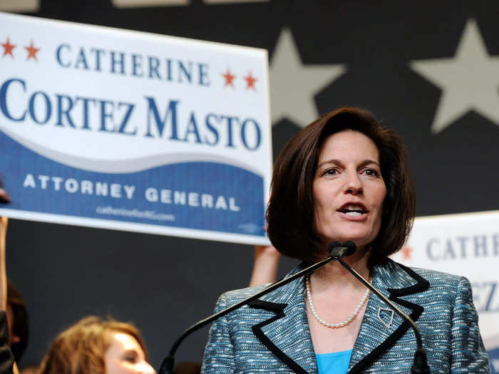 Cortez Masto went on to serve two terms as the Nevada state attorney general, winning her elections in 2006 and 2010. Under her leadership, the office investigated Bank of America for unfair business practices and reversed its defense of the state