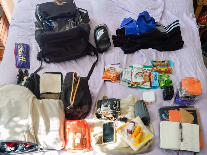 I packed for my solo trip as lightly as possible with just a backpack. I was surprised to find that I could fit everything I truly needed for two weeks in just one bag.