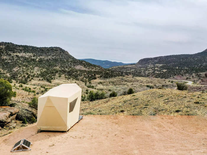 Off-grid glamping — a portmanteau of "glamorous" and "camping" — startup Jupe began building movable high-tech hotel rooms reminiscent of tiny homes in 2019.