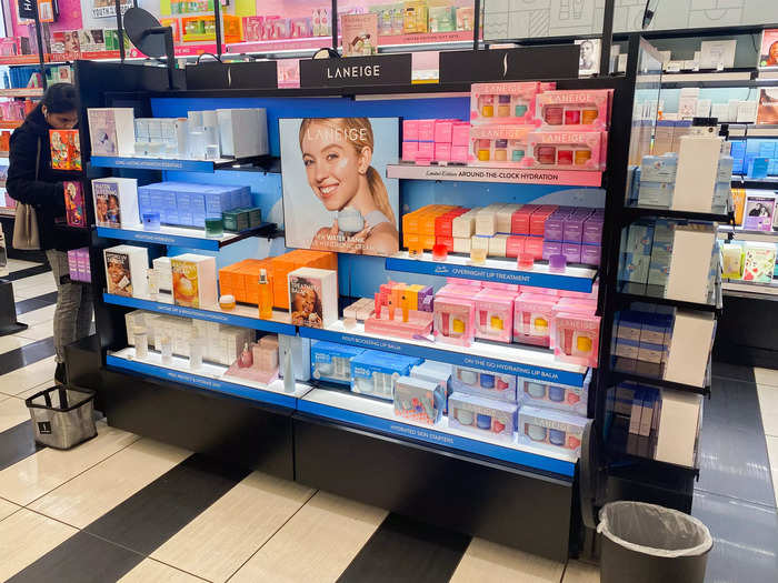 The skincare section at Sephora seemed just as big, if not bigger, than the makeup area.