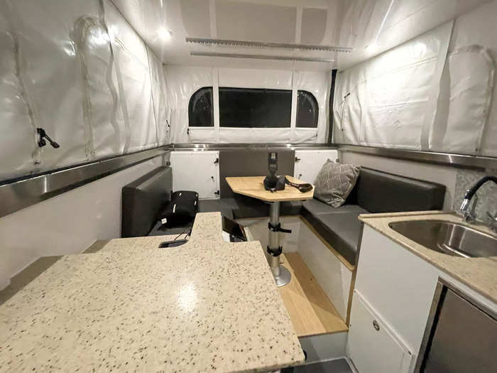 The layout made the vehicle feel like a multi-space studio apartment.