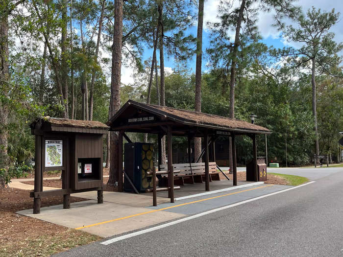 Luckily, our campsite was only a couple of feet away from the first bus station.