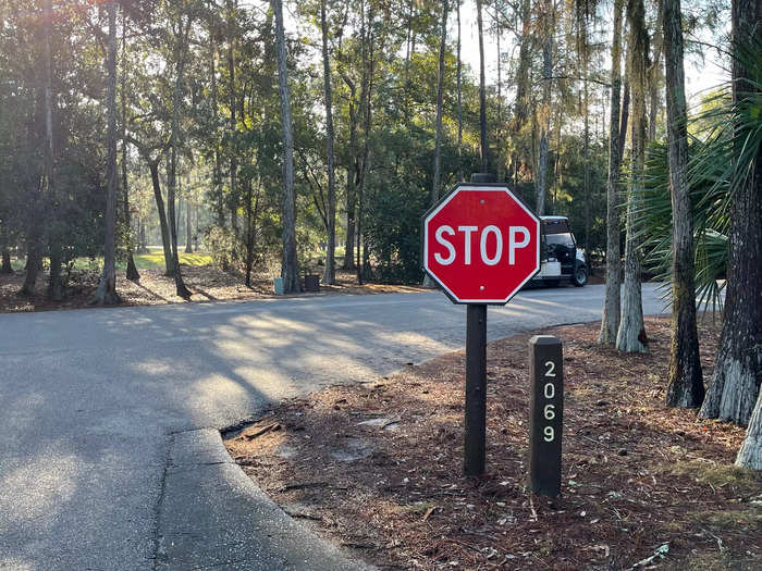 The resort assigned us campsite 2069 near Spanish Moss Lane.