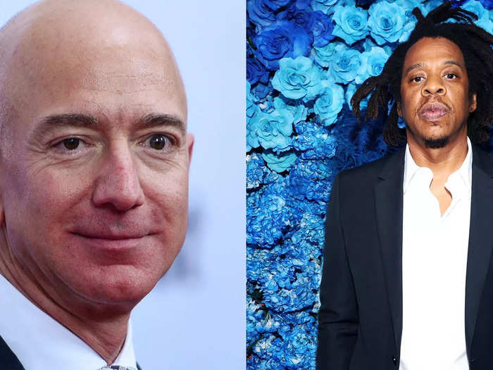 Jeff Bezos and Jay-Z