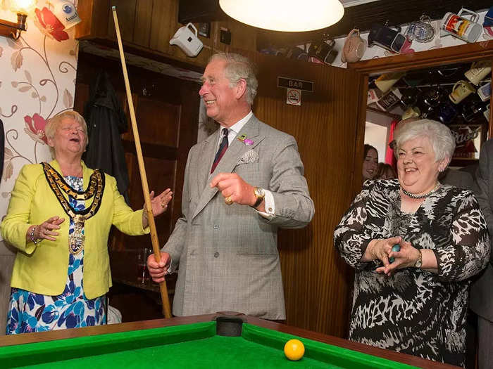 He knows his way around a pool table.