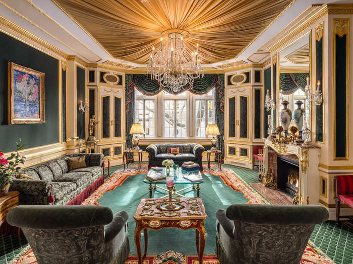 Ivana described the green entertaining room as "how Louis XVI would have lived if he had had money."