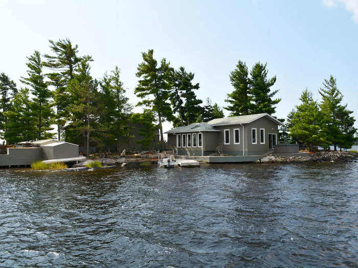 Rainy Lake Island is located just one mile from the border of Minnesota.