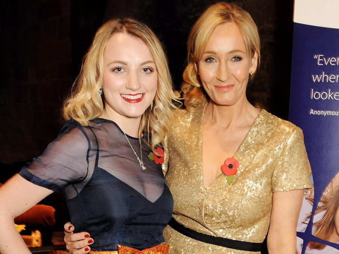 Evanna Lynch had a relationship with Rowling before landing the role.