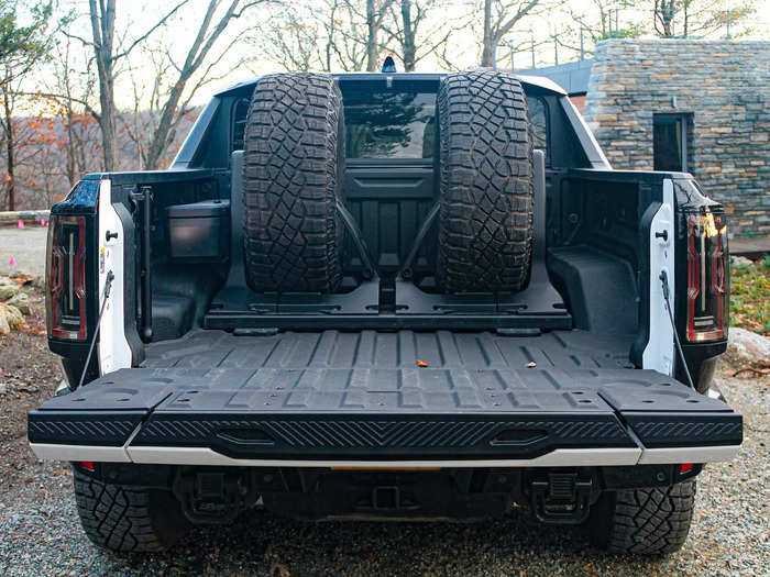 The only trouble is that the foam inserts and the two full-size spares in the Hummer