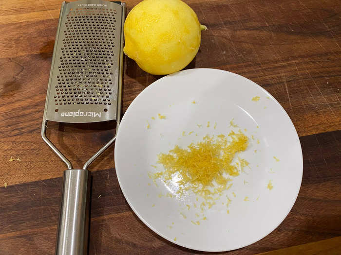 I was excited about the prospect of adding lemon zest.