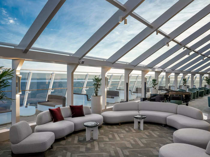 The ship is designed with a yacht club, which is an area exclusive to VIP guests.