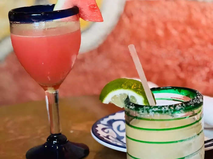 Musk ordered the house frozen margarita in the Financial Times article (he called it a "slushy with alcohol"). Since it was happy hour when I arrived, every tequila-based drink was $1 off.