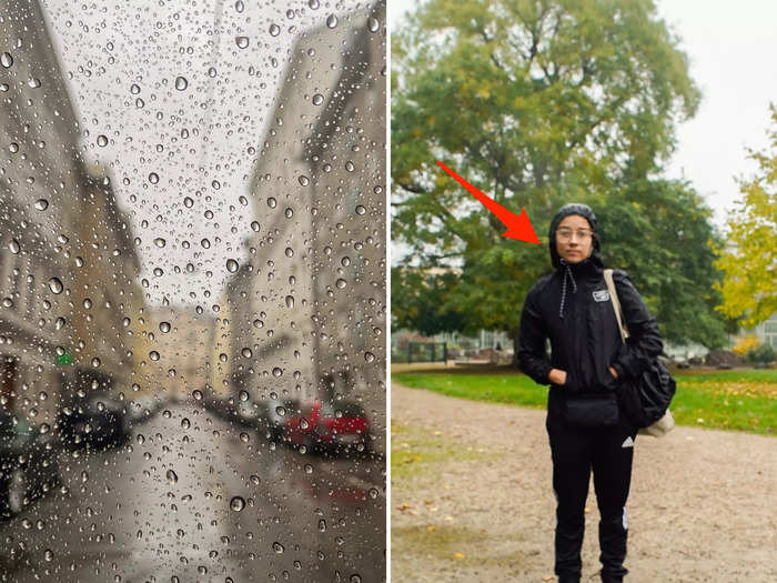 I packed a rain jacket, too, which came in handy when it rained in Vienna and Switzerland.