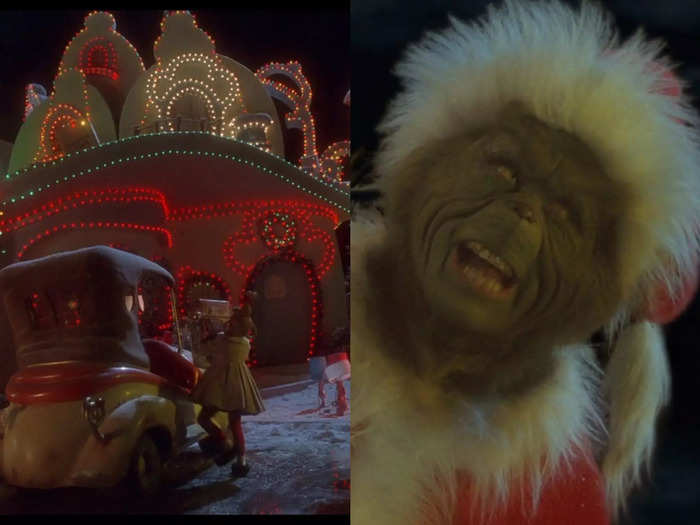 Whoville in "How The Grinch Stole Christmas" is arguably the most magical Christmas movie town because of its bright lights and whimsy.