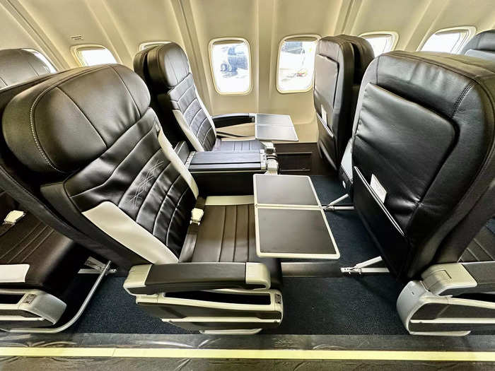 Northern Pacific added an additional row to first class – which has 16 seats, each with 39 inches of pitch.