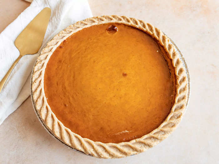 I bought an 11-inch pumpkin pie from Safeway.