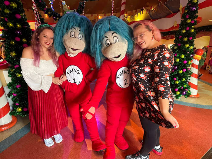 Fortunately, the Grinch was able to help us meet Thing 1 and Thing 2.
