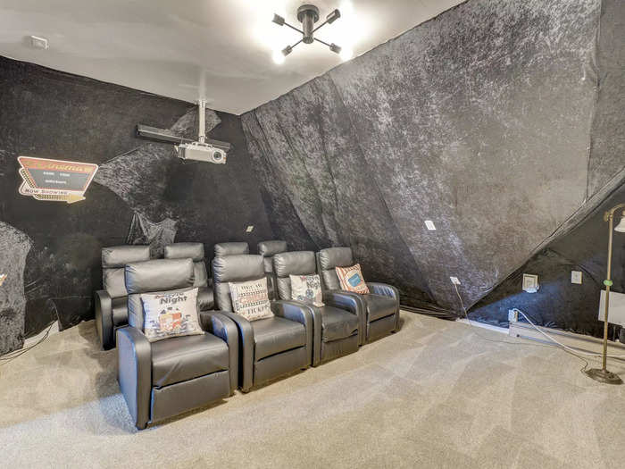 Goth Castle comes with its own private movie theatre.