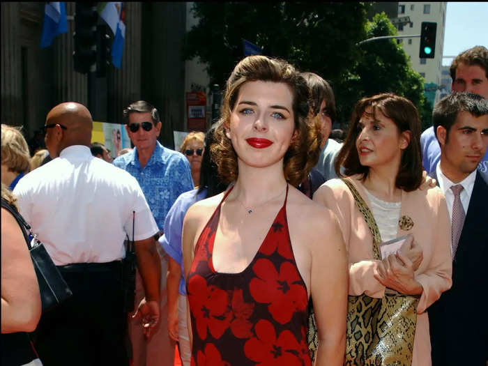 Heather Matarazzo stood out in a red floral gown that was as bold as her "Princess Diaries" character, Lilly Moscovitz.